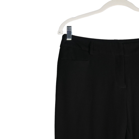 Apt 9 Dress Pants Womens 10 Black Curvy Fit Wide Leg Pockets Trousers Preppy - Picture 3 of 8